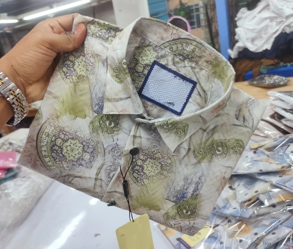 পণ্যের বিবরণ China Magnet Cotton Half Sleeve Shirt Fabrics: China