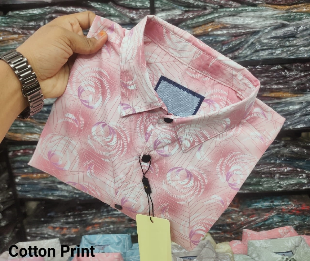 পণ্যের বিবরণ Pure Cotton full Sleeve Print Shirt Fabrics: Pure