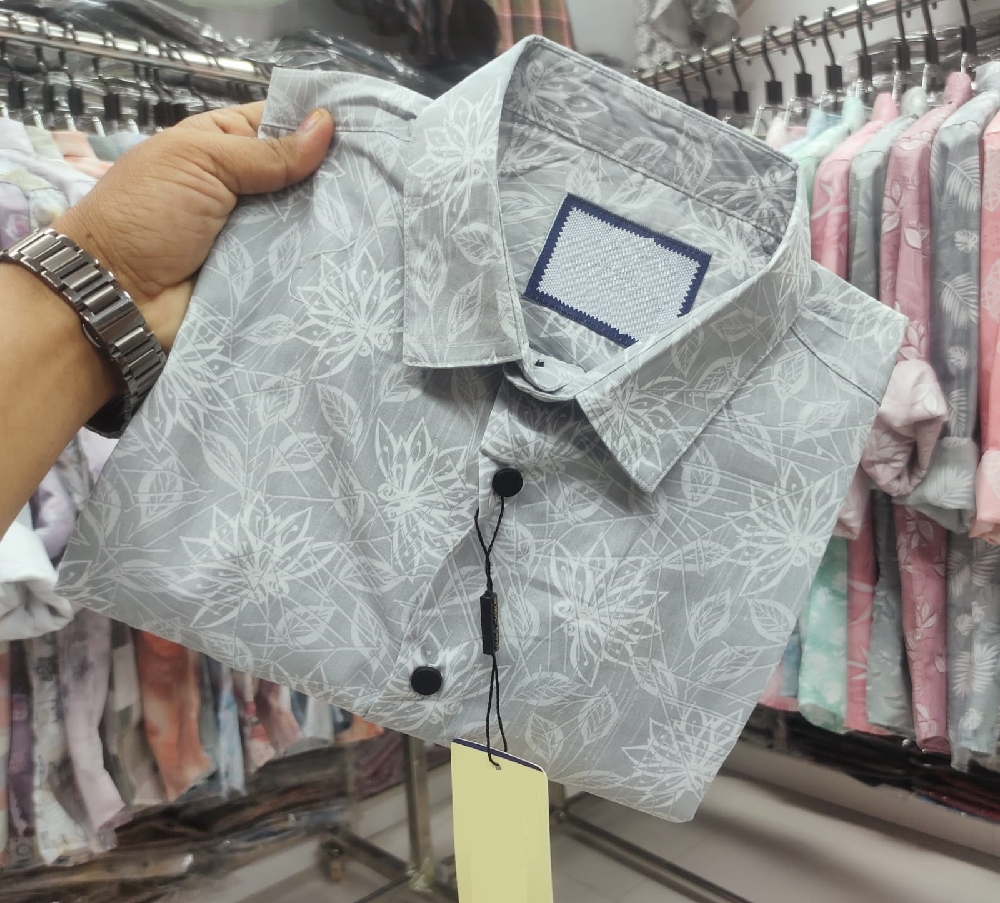 পণ্যের বিবরণ Pure Cotton full Sleeve Print Shirt Fabrics: Pure