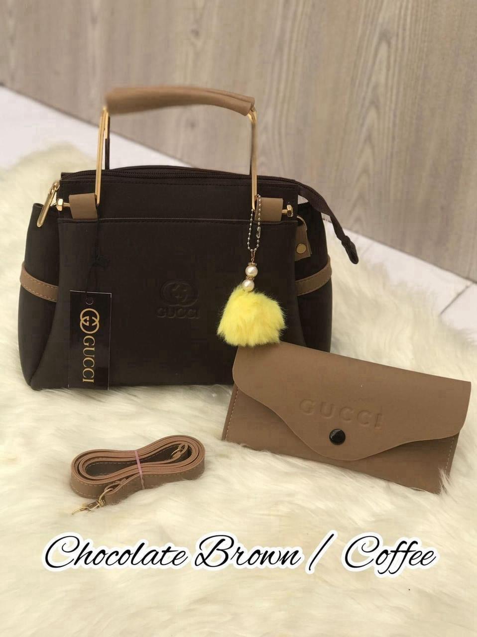 Stylish Girl's Rexine Hand Bag Set-2 pcs in vibrant colours