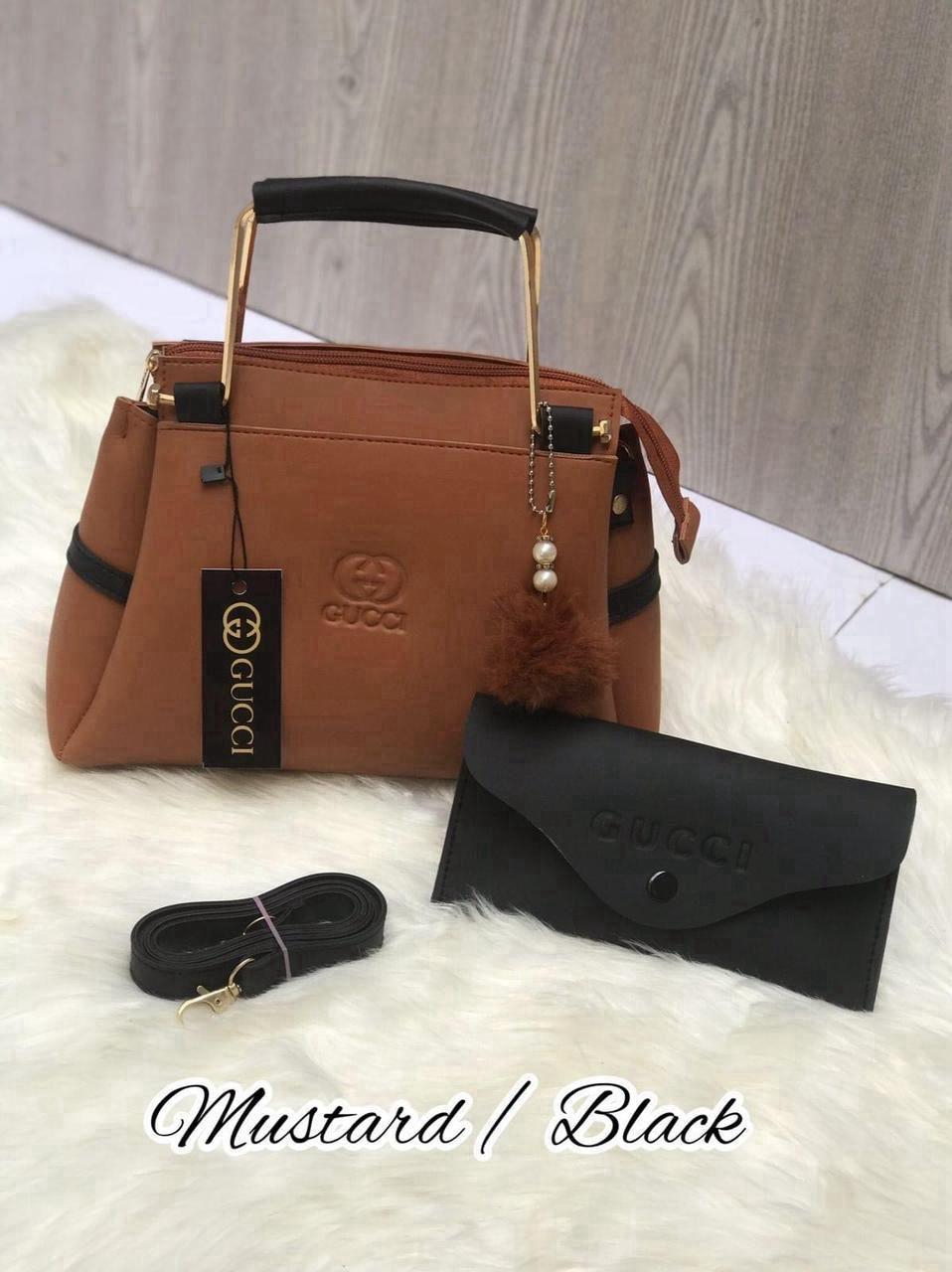 Stylish Girl's Rexine Hand Bag Set-2 pcs in vibrant colours