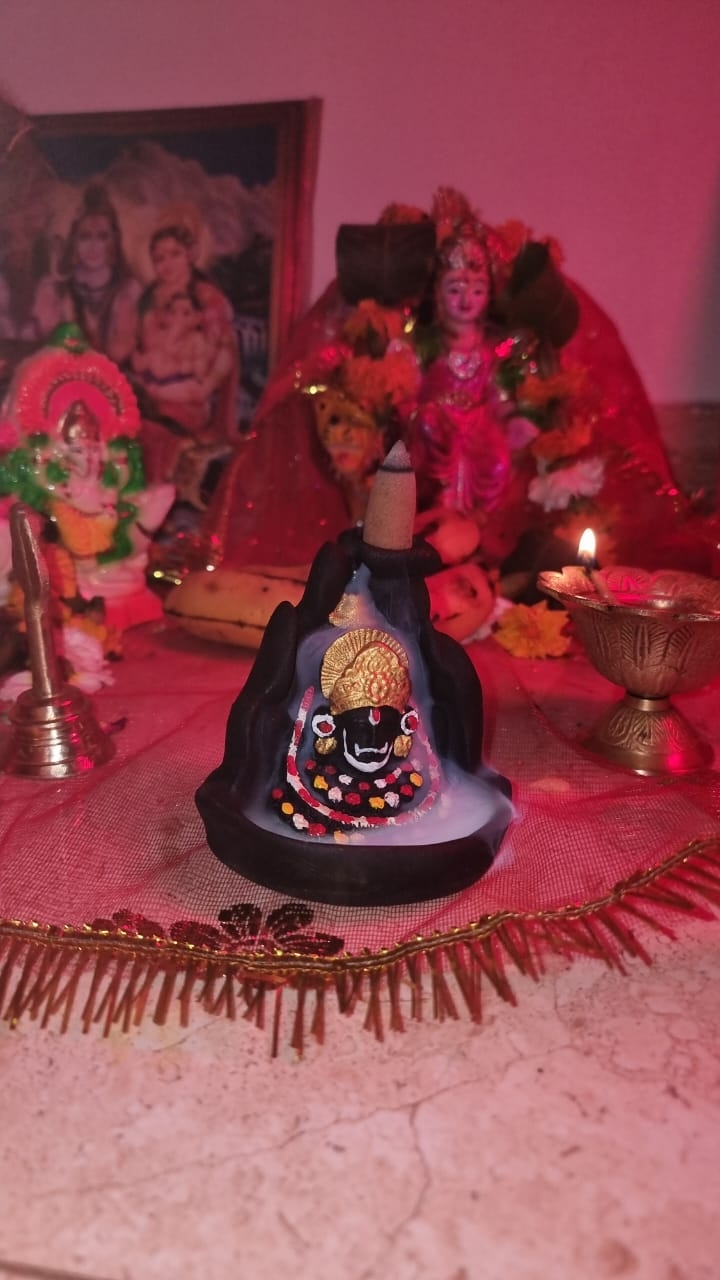 This is smoke statu for decoration in little temple
