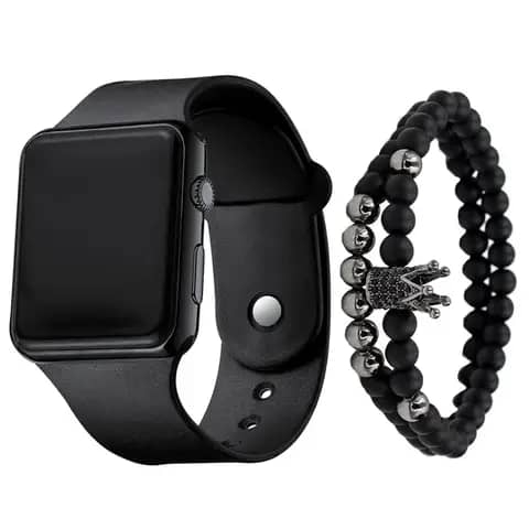 Design et Matériaux : Montre-bracelet LED au design minimaliste et