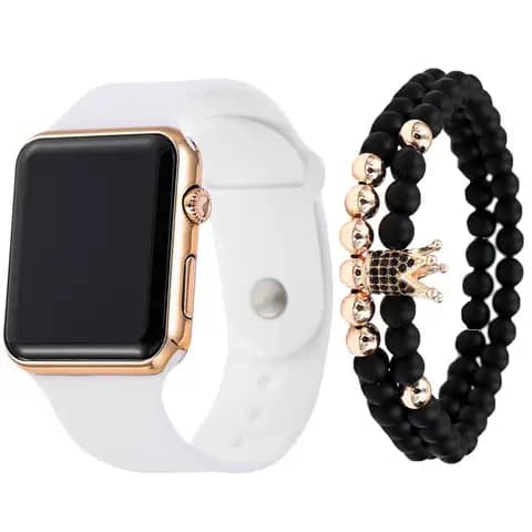 Design et Matériaux : Montre-bracelet LED au design minimaliste et