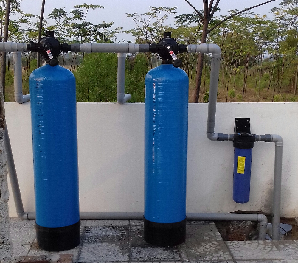 Water Softener Filter for borewell water with complete fitting
