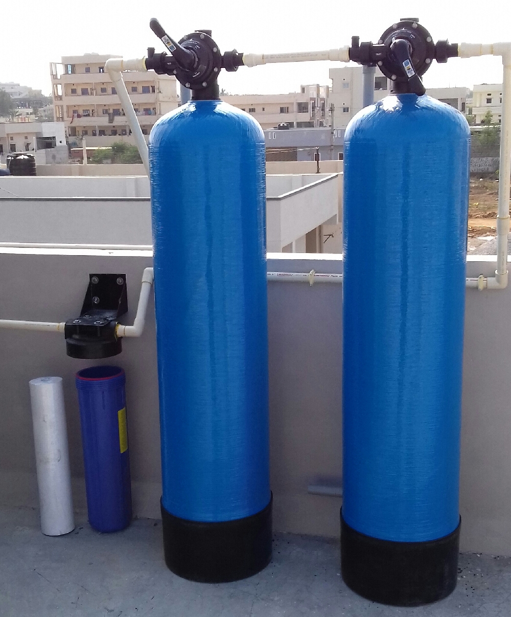 Water Softener Filter for borewell water with complete fitting