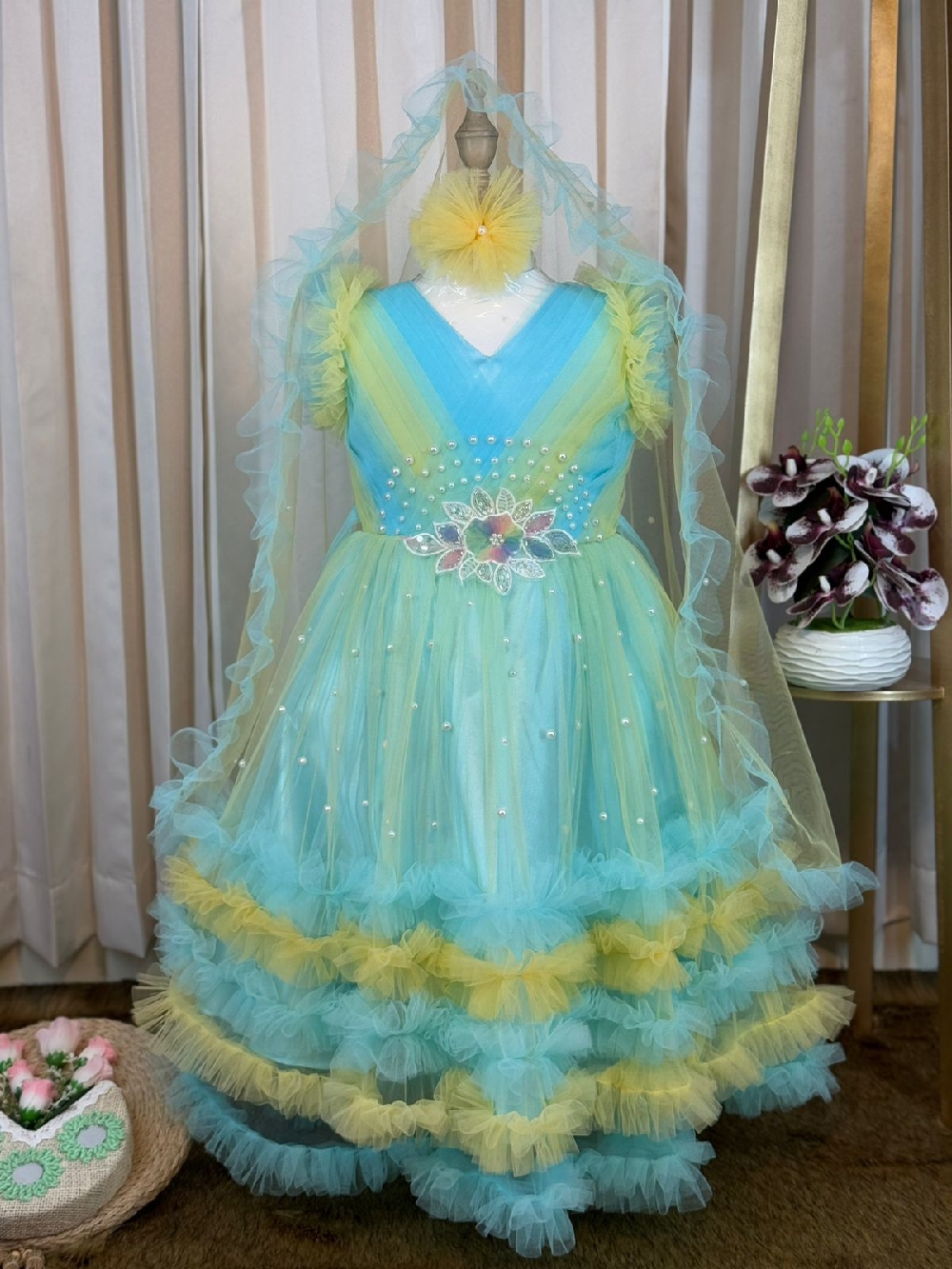 Baby Party Gown (Pori Dress) বাচ্চা মেয়েদের এক্সক্লুসিভ পার্টি গাউন/পরী