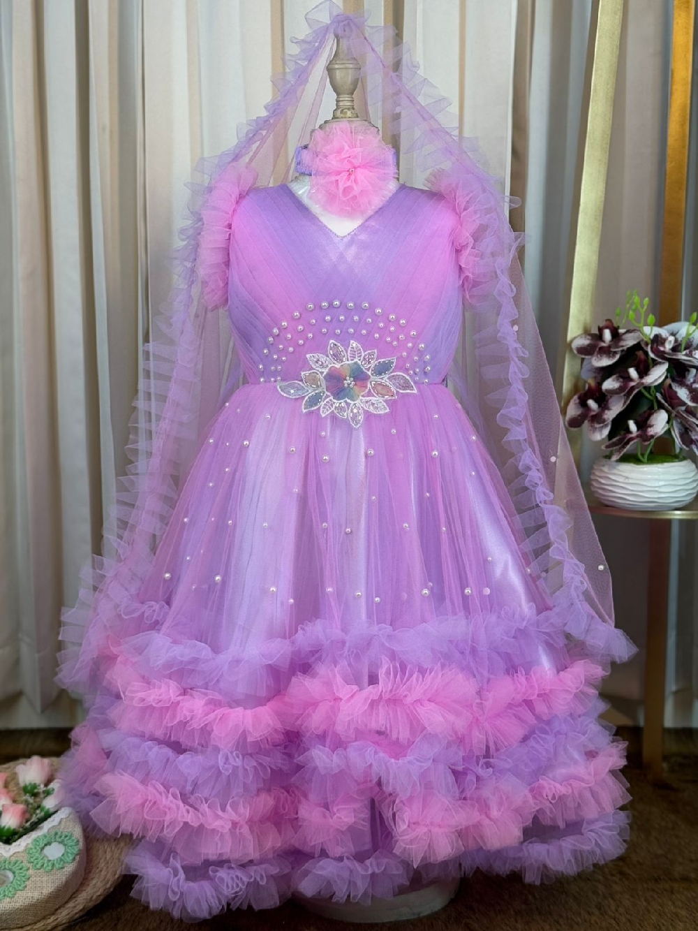 Baby Party Gown (Pori Dress) বাচ্চা মেয়েদের এক্সক্লুসিভ পার্টি গাউন/পরী
