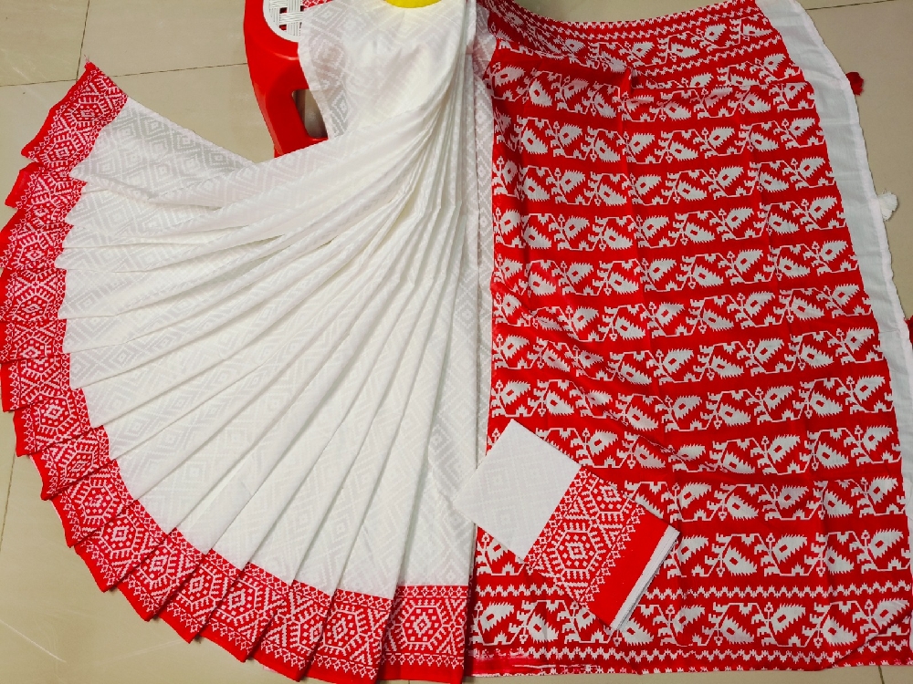 Premium Resom Silk Sharee (With Blouse Piece) উৎসব মানেই একসাথে
