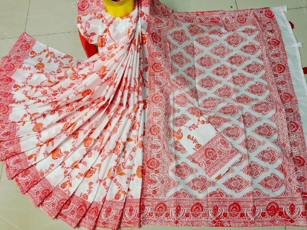 Premium Resom Silk Sharee (With Blouse Piece) উৎসব মানেই একসাথে