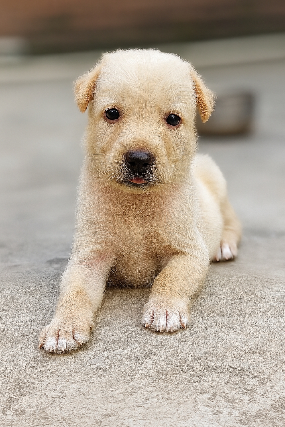 Labrador mix puppy Age :45 days Location: lanka Varanasi