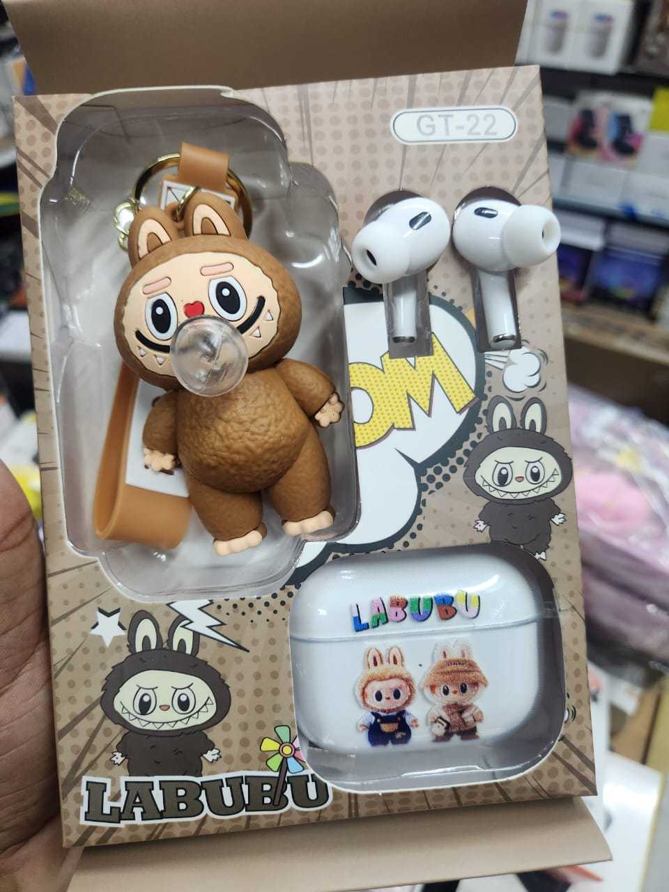📌 Labubu GT-23 Wireless Earbuds With Cute Cartoon Toy –