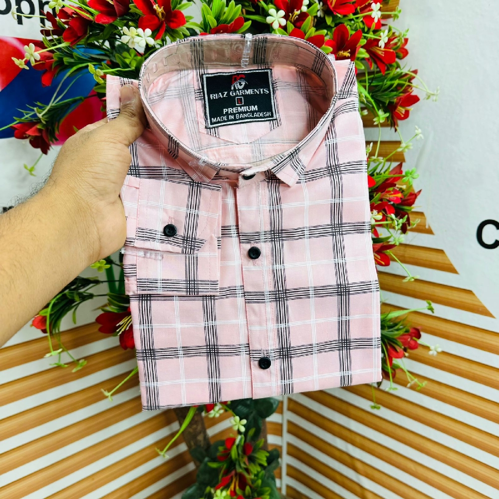 পণ্যের বিবরণ Check Shirt for men স্টাইলিশ এবং চেক শার্ট