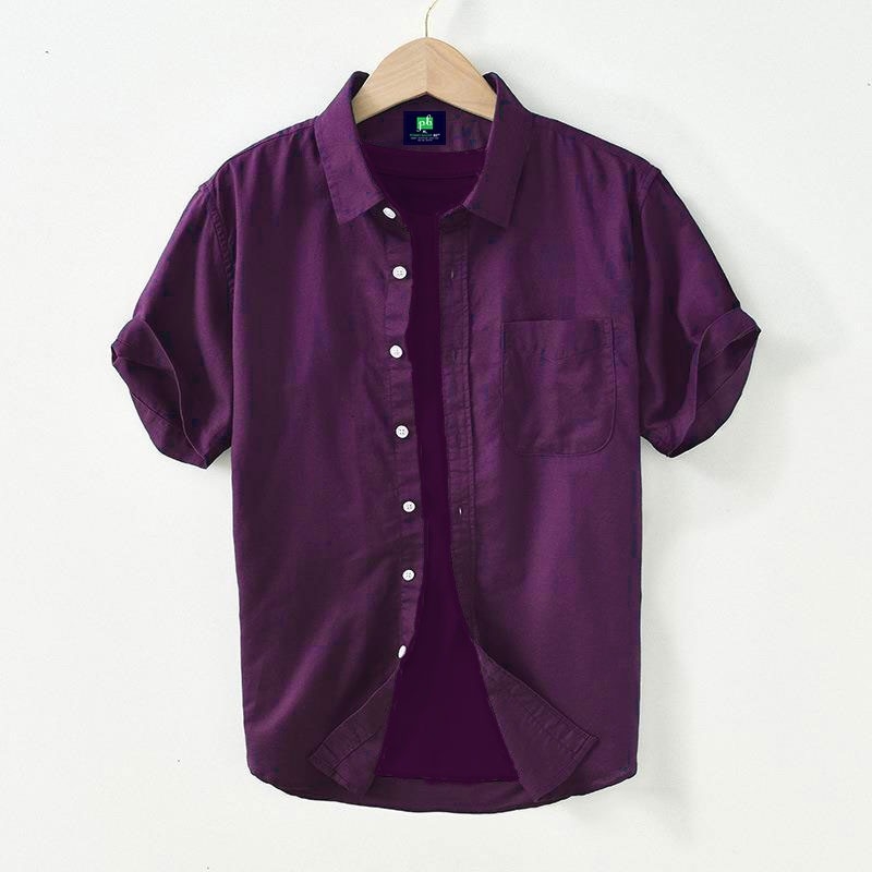 পণ্যের বিবরণ Half sleeve cotton shirt Fabrics: Oxford Cotton Made