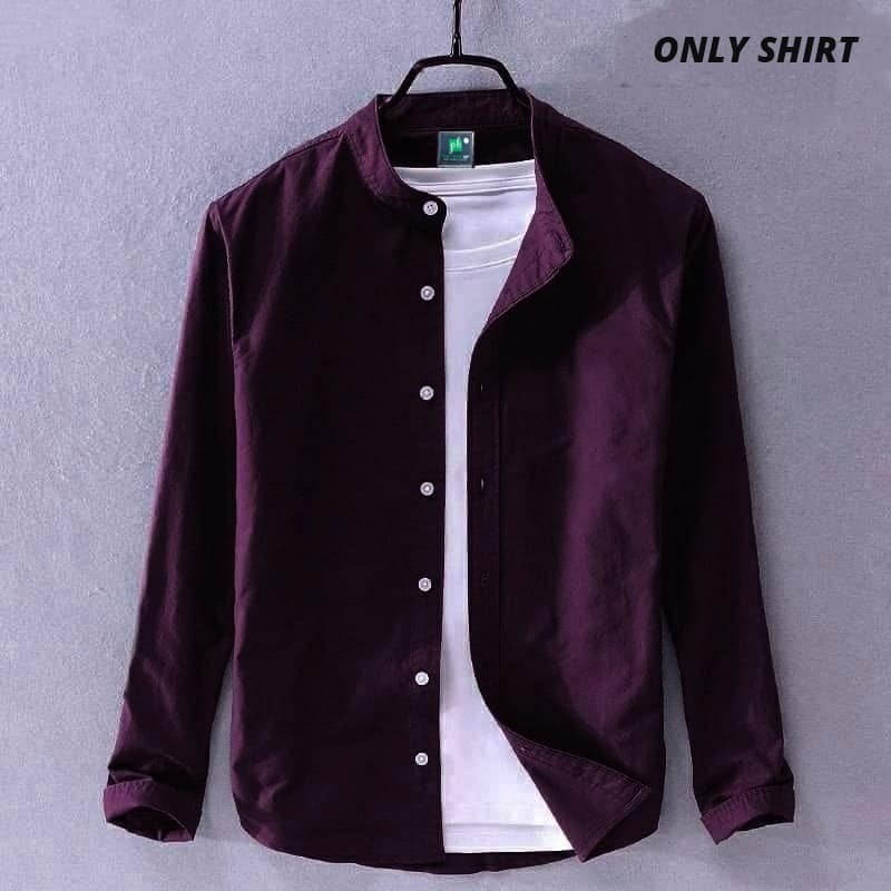 পণ্যের বিবরণ Solid Color Cotton Shirt (Only Shirt) Fabrics: Oxford