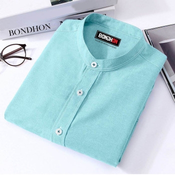 পণ্যের বিবরণ Men's Solid Colour Cotton Full sleeve Shirt Size: