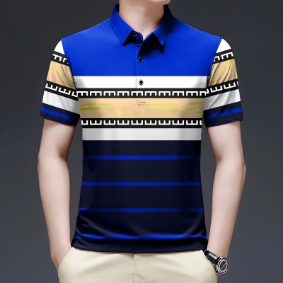 Stylish Half Sleeve Polo Shirt Summer Collection Fabrics: Jersy and