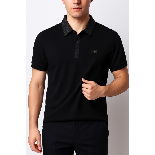 Stylish Half Sleeve Polo Shirt Summer Collection Fabrics: Jersy and