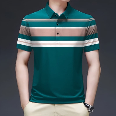 Stylish Half Sleeve Polo Shirt Summer Collection Fabrics: Jersy and