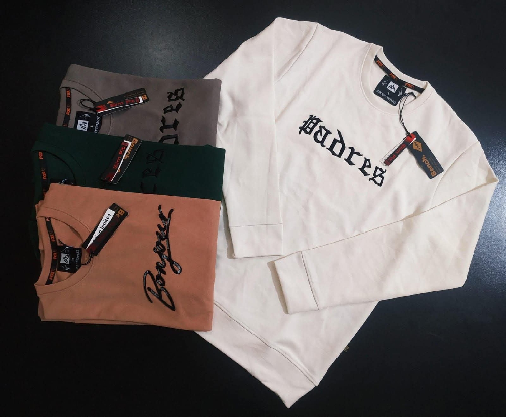 Men's exclusive sweatshirt 💥 Size:M/L/XL Colour:3/4 GSM:280+/- Fabric: Interlock MOQ:24pcs