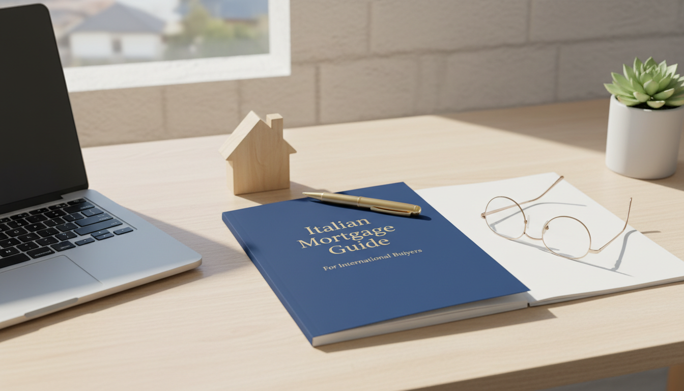 Financial documents and passport on desk