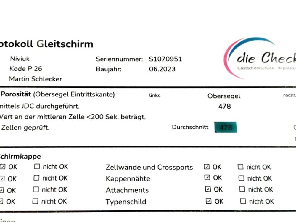Niviuk Kode P 26 Gleitschirm 2023 gebraucht thumbnail