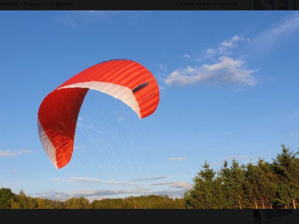 ADVANCE ALPHA 7 28 Gleitschirm 2021 gebraucht
