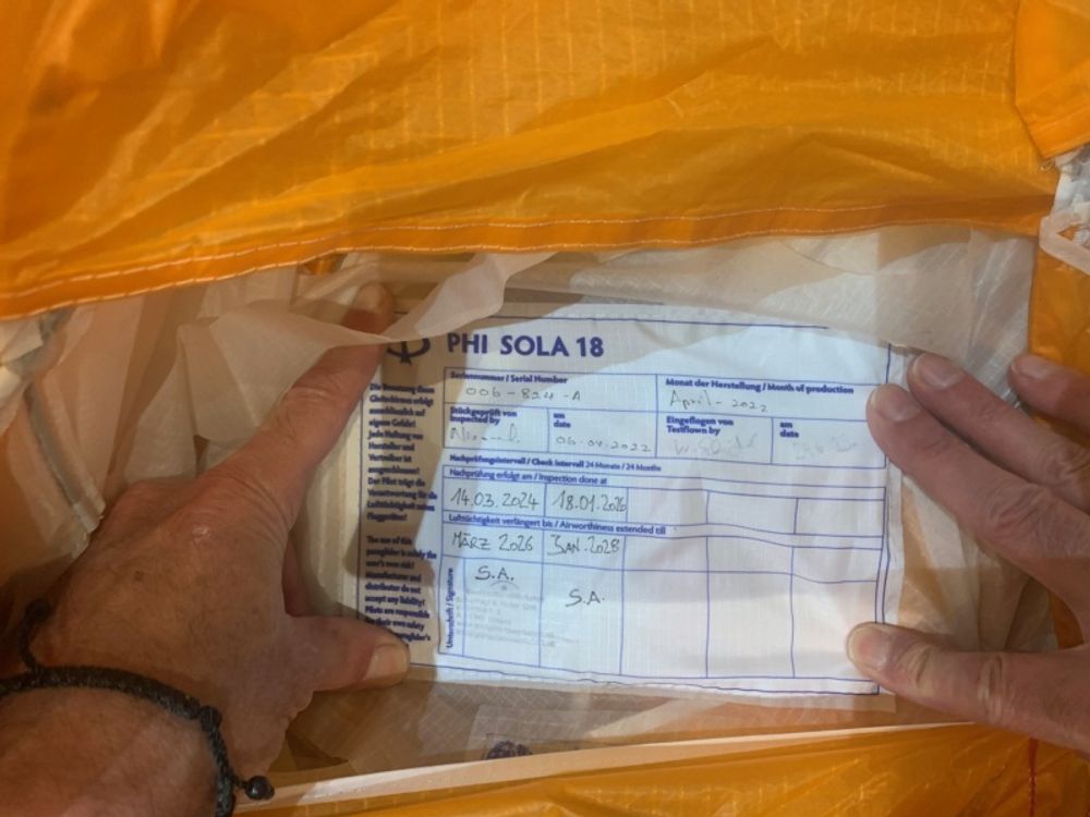 PHI SOLA XS Gleitschirm 2022 gebraucht thumbnail