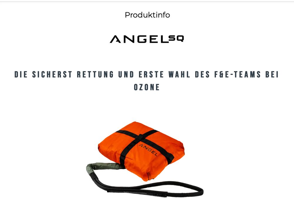 Ozone Angle SQ 120  Rettungsschirm 2017 gebraucht