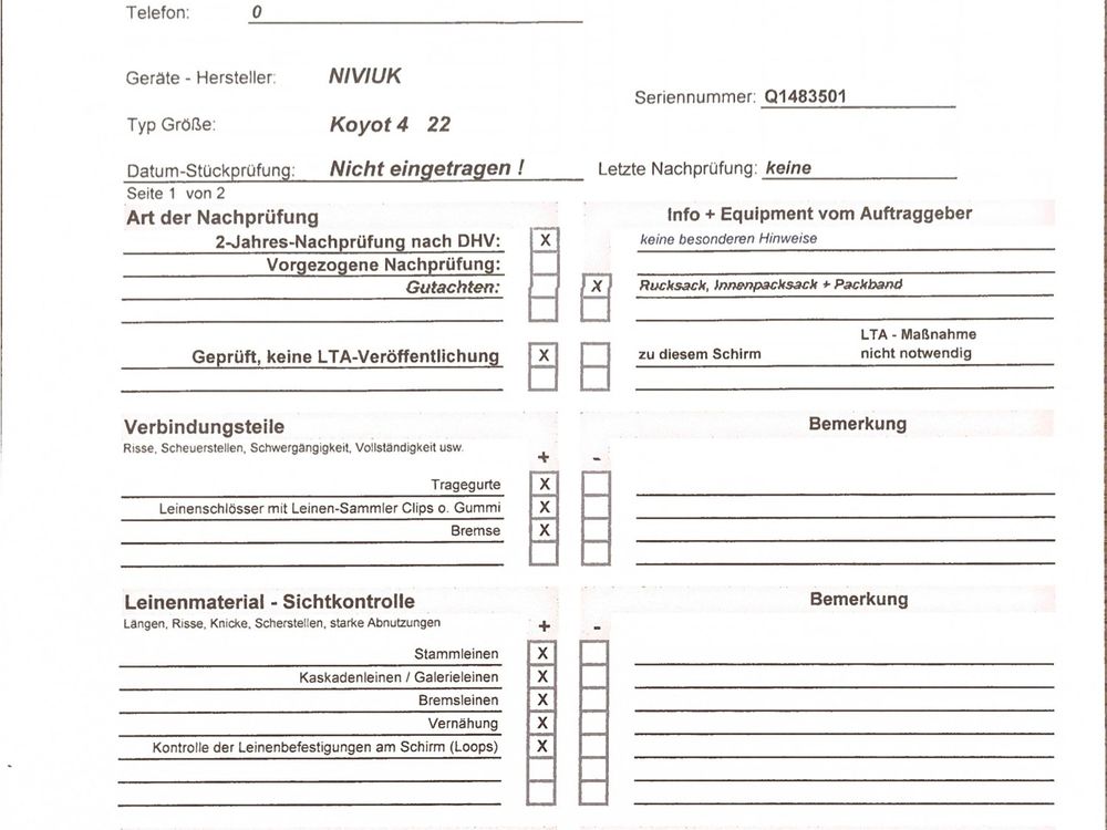 Niviuk Koyot 4 22 Gleitschirm 2021 gebraucht