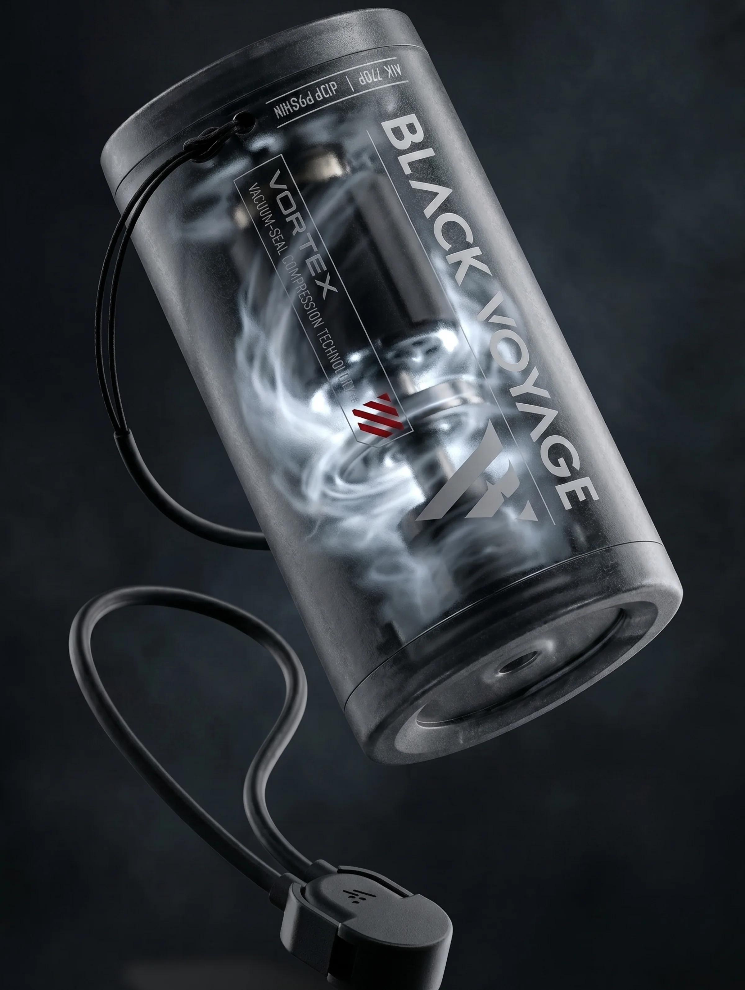 Cutaway render of the Vortex Pump showing internal motor components and airflow