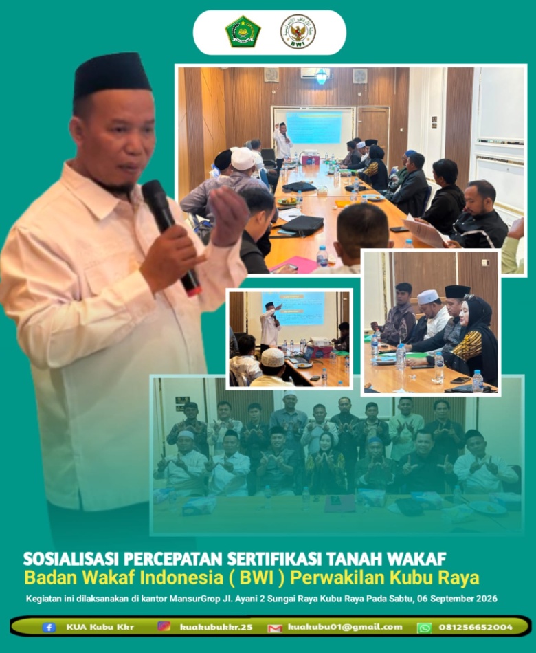 BWI Kubu Raya Sosialisasi Bersama Pengurus Badan Hukum