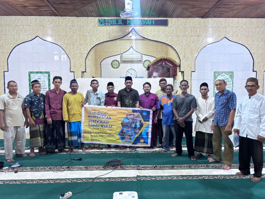Sosialisasi Legalitas Tanah Wakaf di Paret Cik Minah Sungai Kakap Berlangsung Sukses