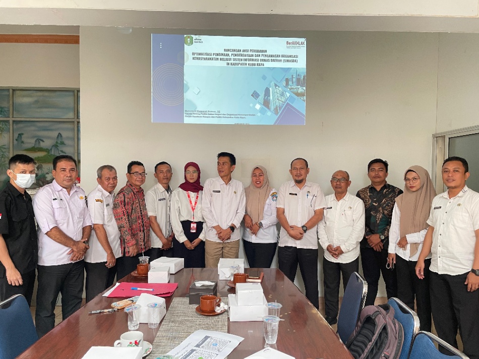Perkuat Sinergitas, Badan Kesbangpol Kabupaten Kubu Raya Gelar Koordinasi Strategis Lintas Sektor