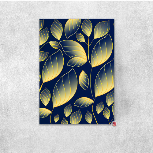 hojas-primavera-doradas-y-azules-cuadros-decorativos-2