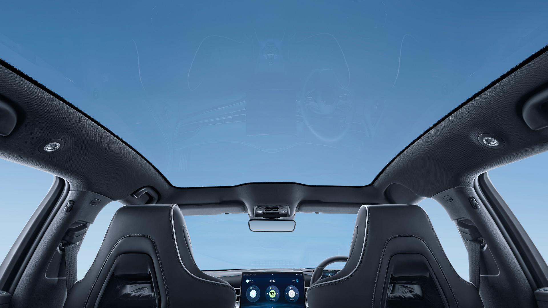 Silver-Plated Panoramic Glass Roof