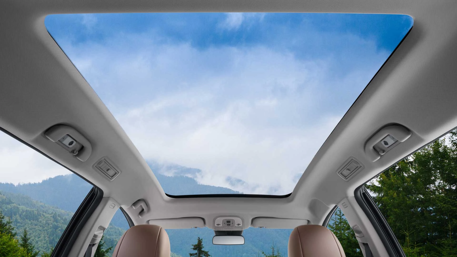 Panoramic glass roof