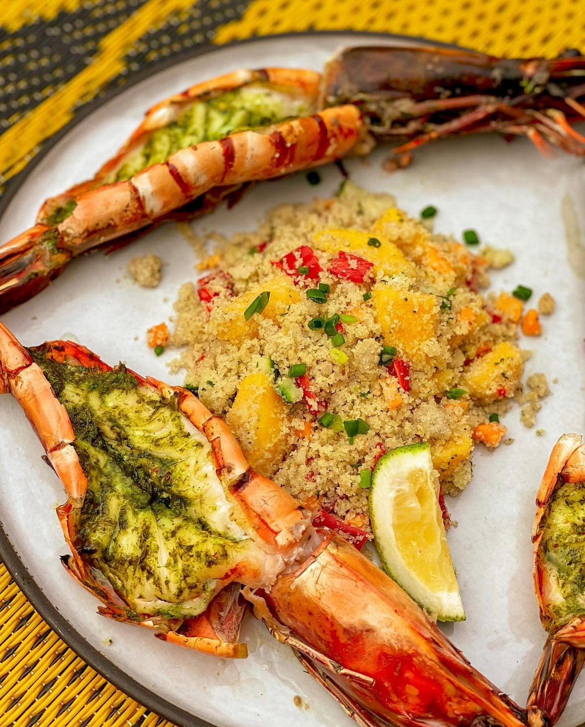 Coconut & Lime Barbecued Prawns