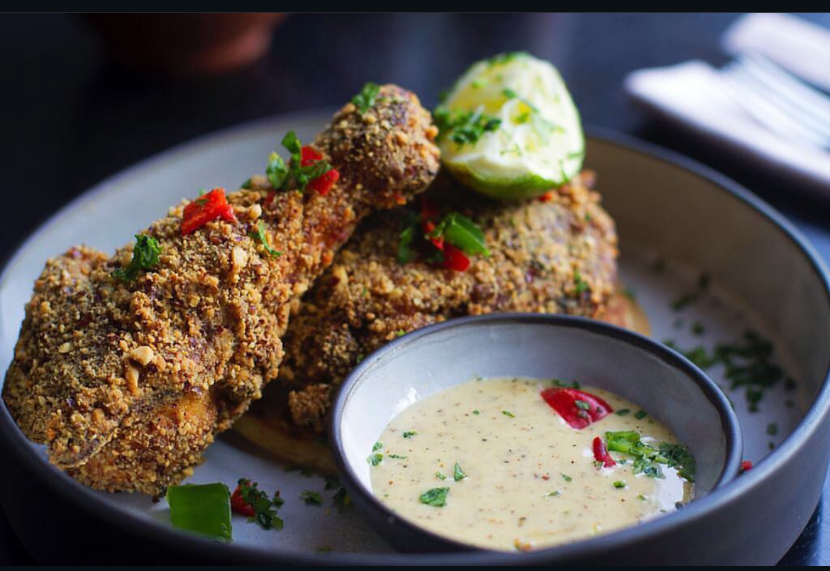 Peanut-Crusted Fried Chicken