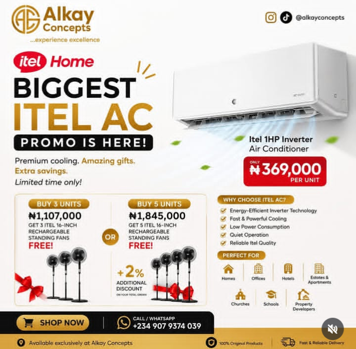 BIGGEST ITEL AC PROMO