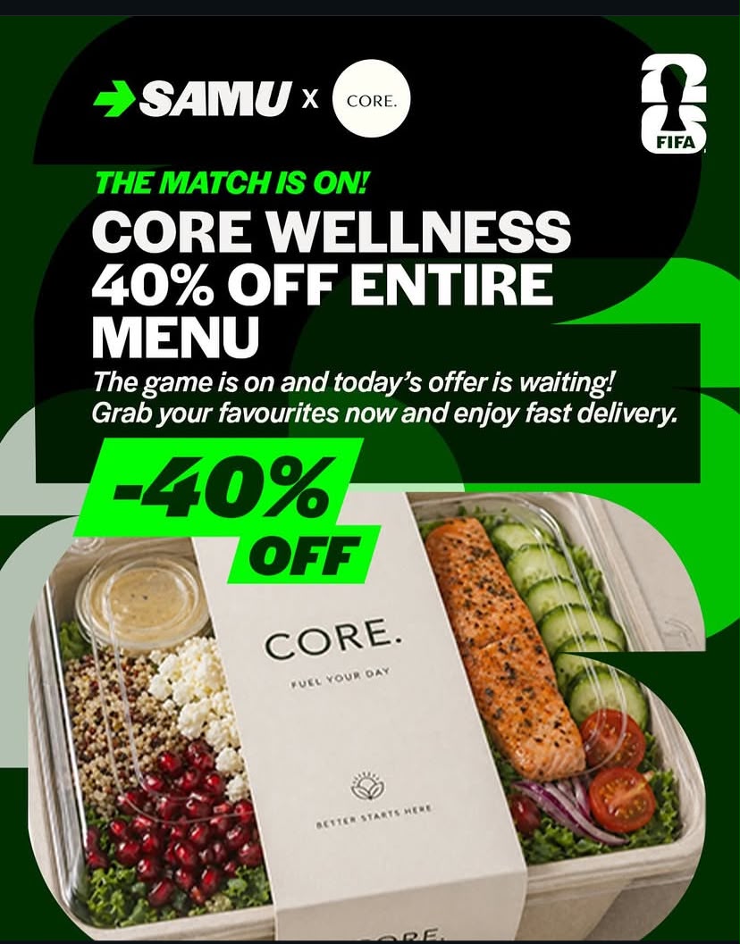 40% OFF Entire Menu