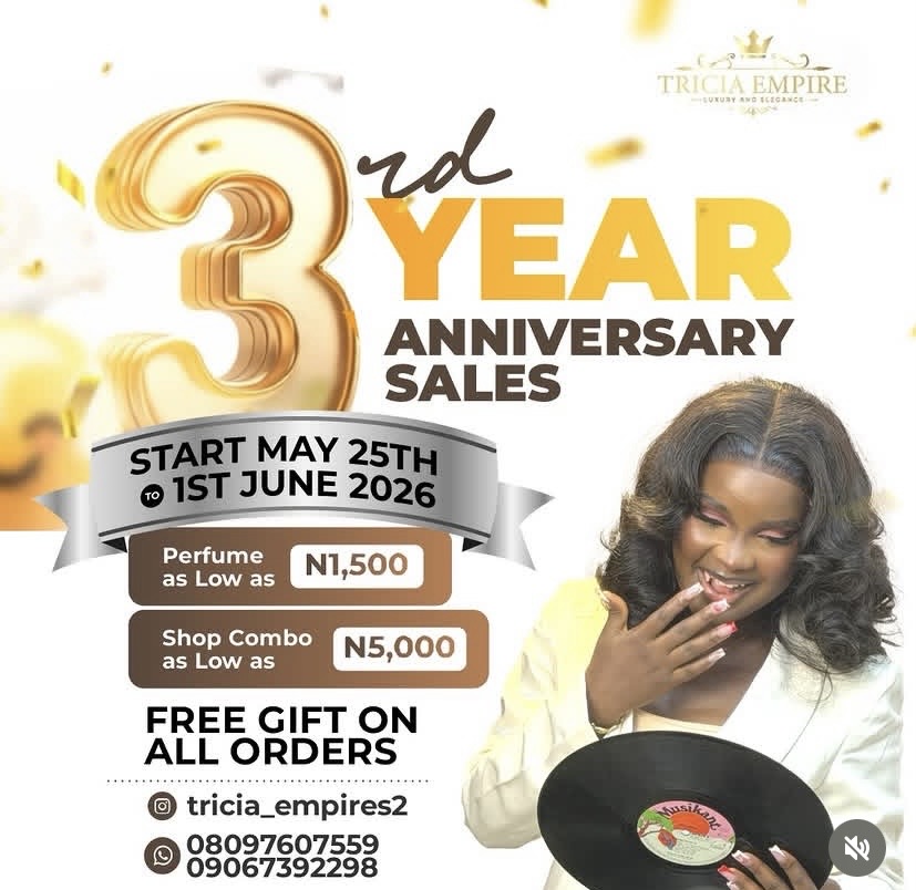 3rd Year Anniversary Sales