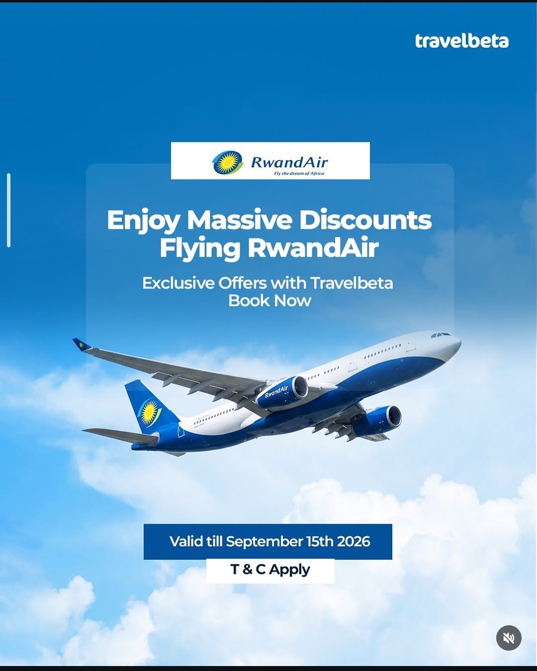 Enjoy Massive Discounts on RwandAir Flights