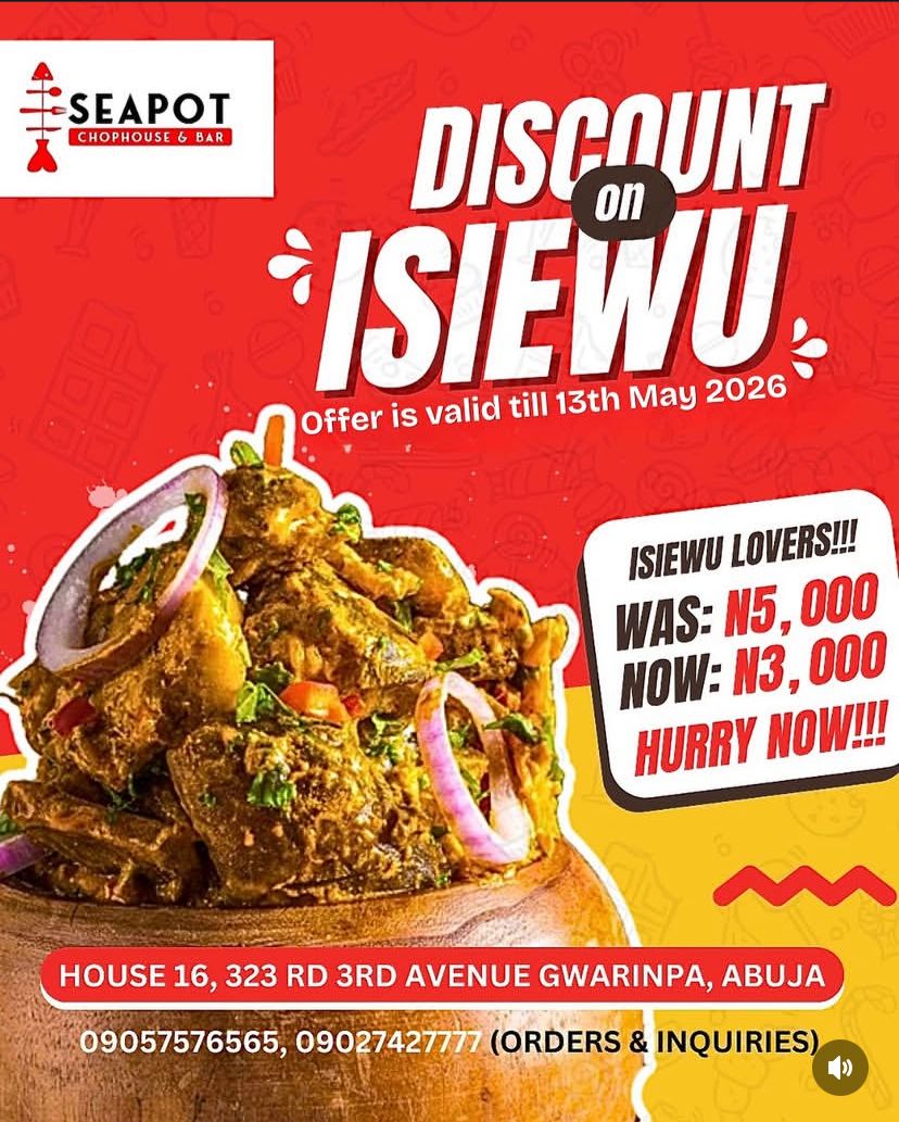 Discount on Isiewu