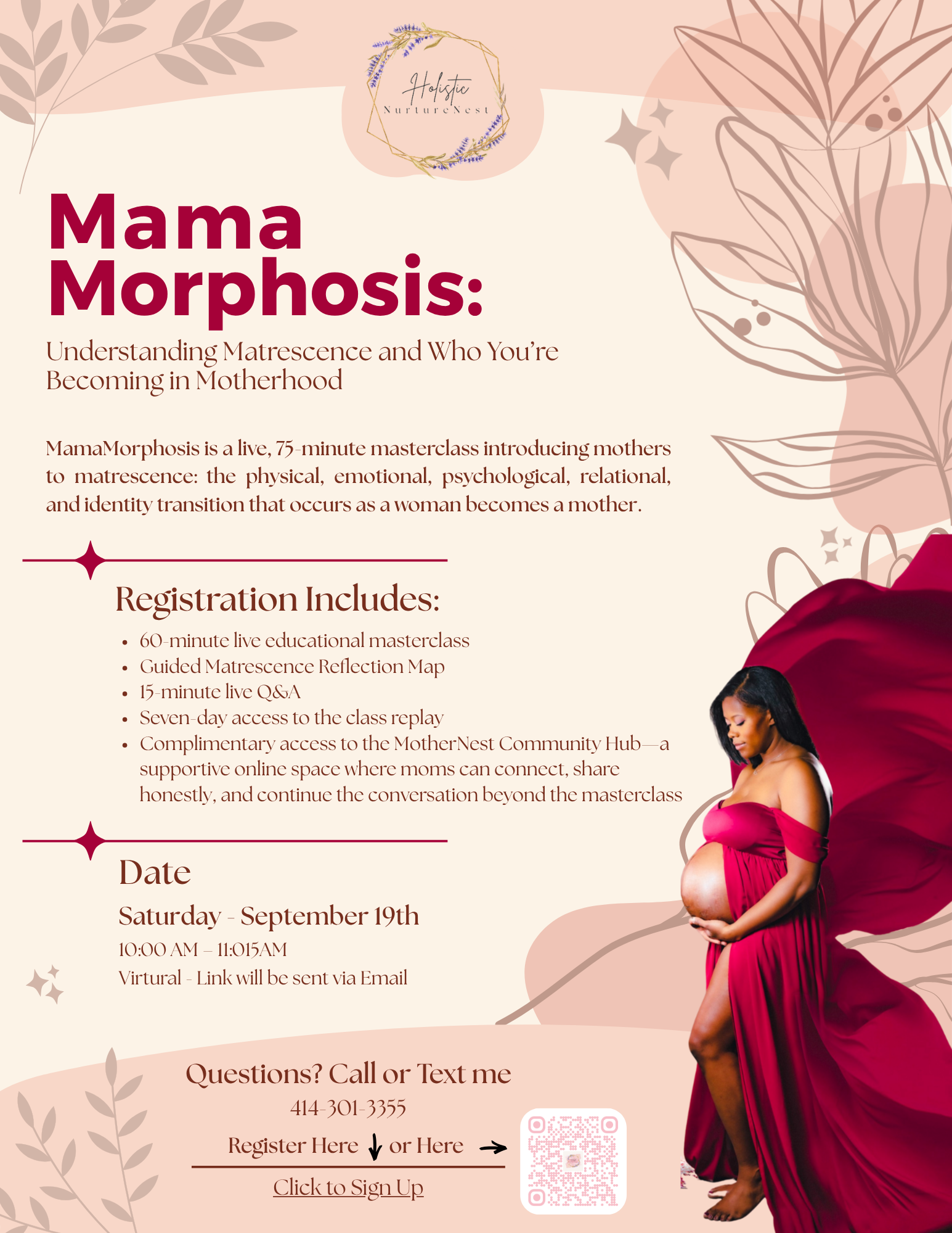 Join me for the MamaMorphosis Masterclass on 9/19/26