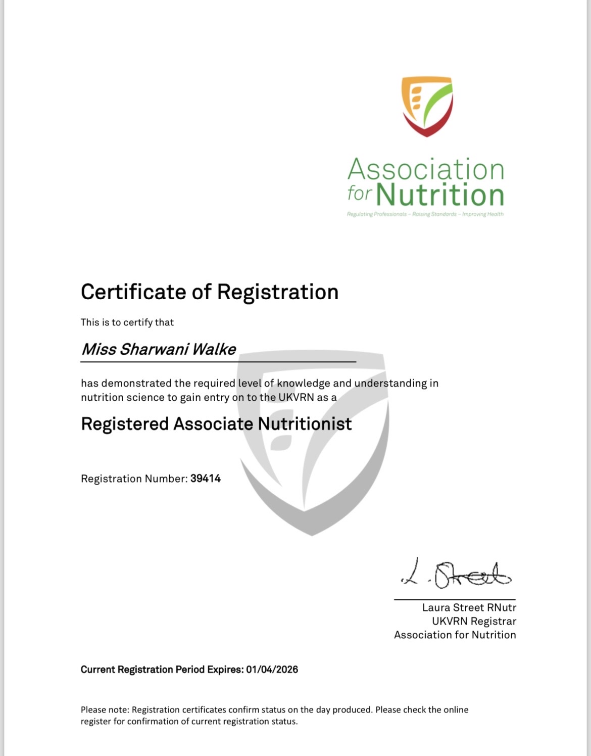 Sharwani Walke portfolio