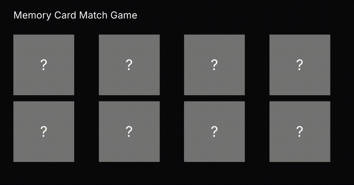 Memory Card Match Game
