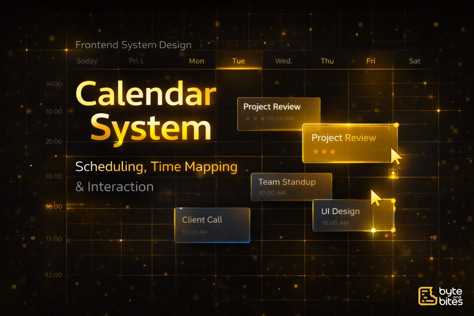 Designing a Calendar System (Google Calendar) in Frontend System Design