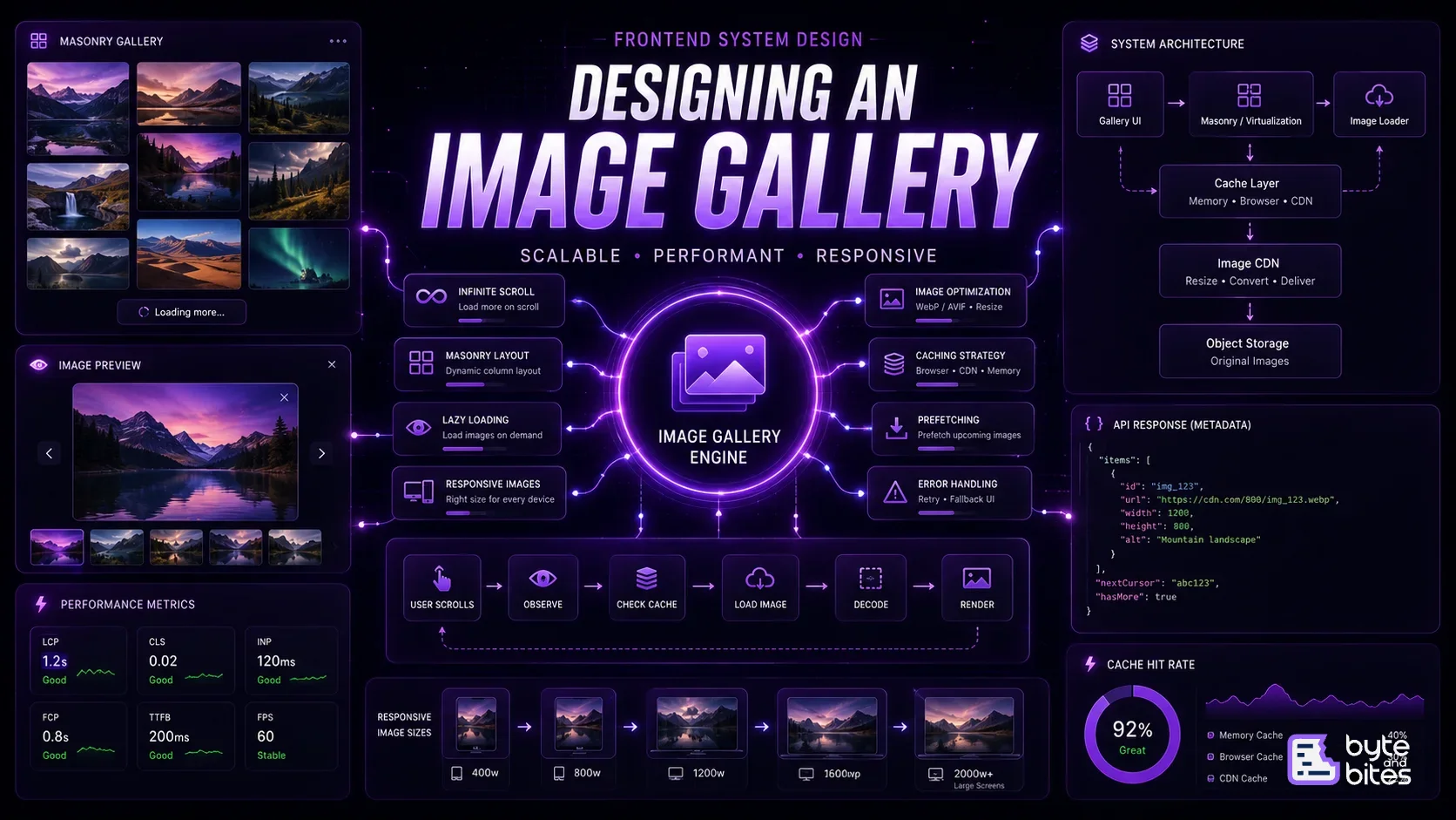 Designing a High-Performance Image Gallery (Pinterest) in Frontend System Design