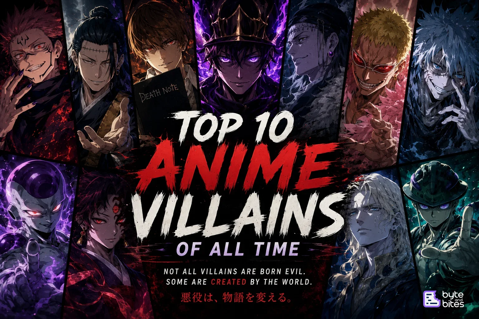Top 10 Anime Villains of All Time